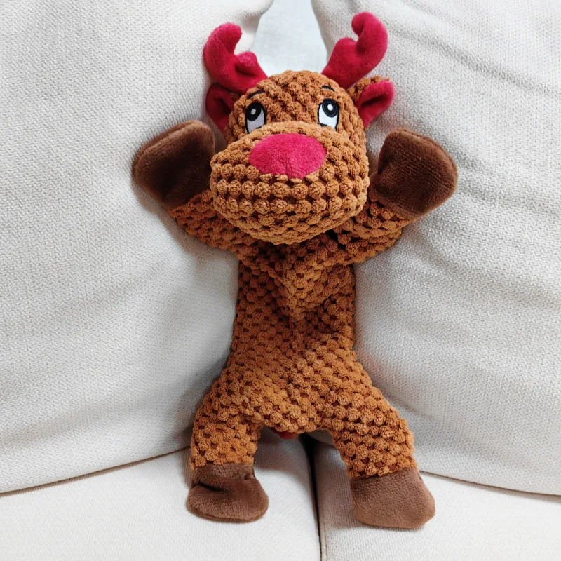 Plush Dog Toy With Rope Inside